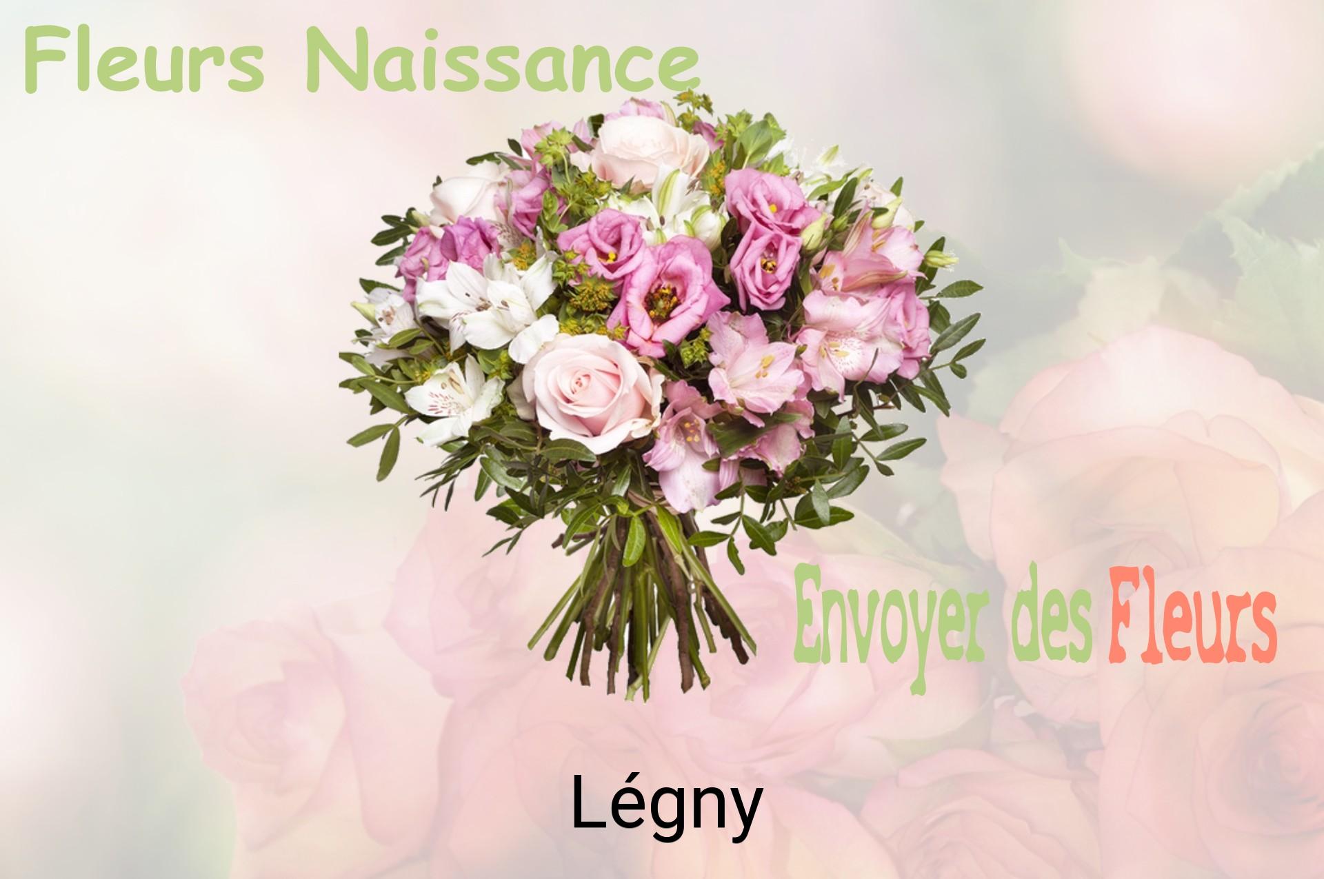 Bouquet de fleurs de naissance livré à Légny